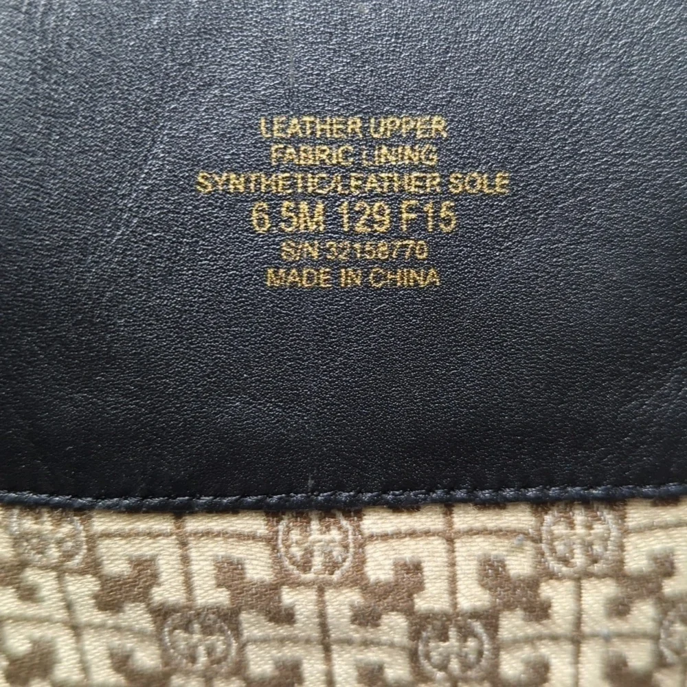 Tory Burch Kernan tall black Patterned boots women's size 6.5